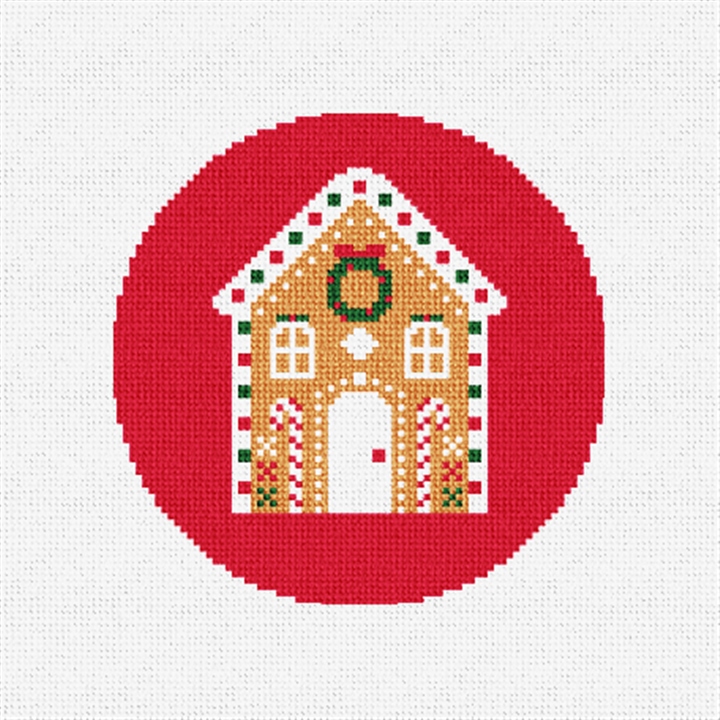 Gingerbread House Needlepoint Ornament Kit
