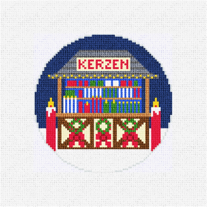 Bright Candles Needlepoint Ornament Kit