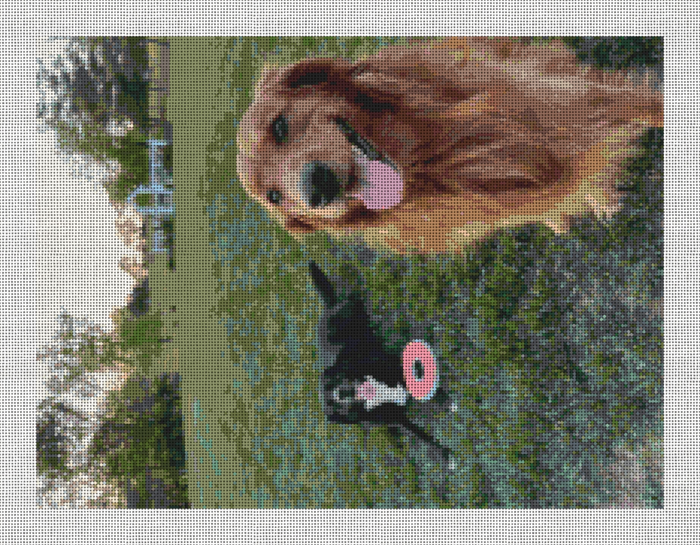 Custom Needlepoint Kit Canvas