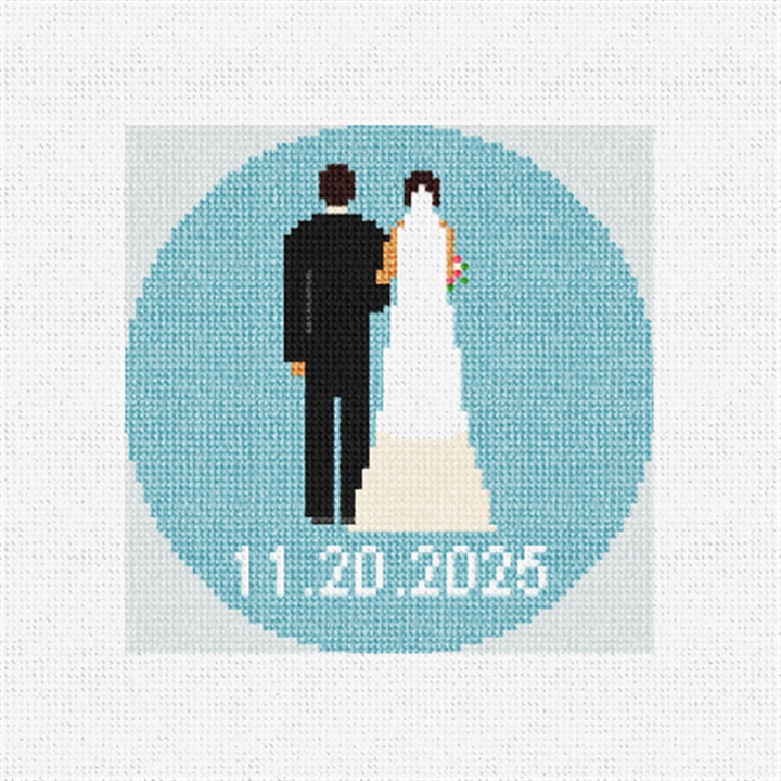 I Thee Wed Needlepoint Ornament Kit