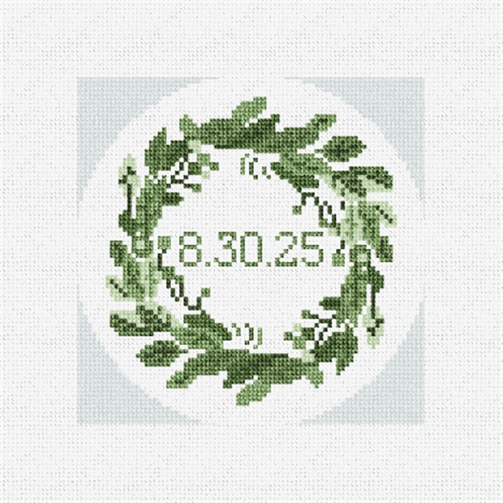 Elegant Wreath Needlepoint Ornament Kit
