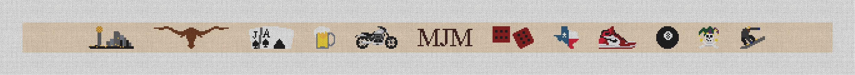 Custom Needlepoint Custom Needlepoint Belt Kit Canvas