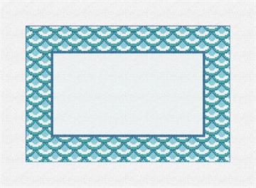 Custom Needlepoint Pillow Kit Stitched Preview