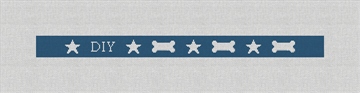 Custom Needlepoint Dog Collar Kit Canvas