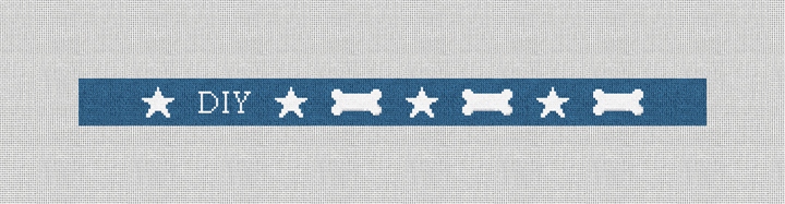 Custom Needlepoint Dog Collar Kit Stitched Preview