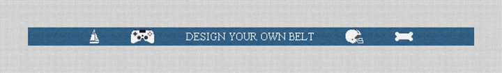 Custom Needlepoint Belt Kit Stitched Preview
