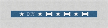 Custom Needlepoint Dog Collar Kit Stitched Preview