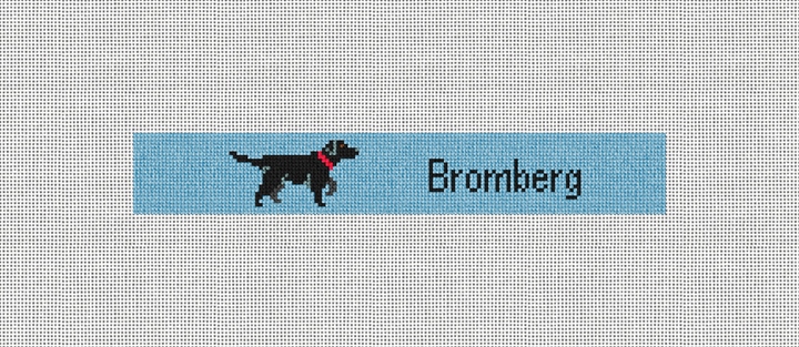 Custom Needlepoint Kit Stitched Preview