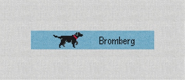Custom Needlepoint Kit Stitched Preview