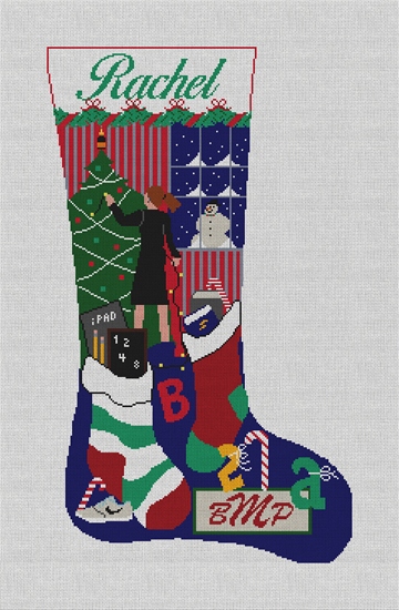 Holiday Decorating Stocking Needlepoint Kit