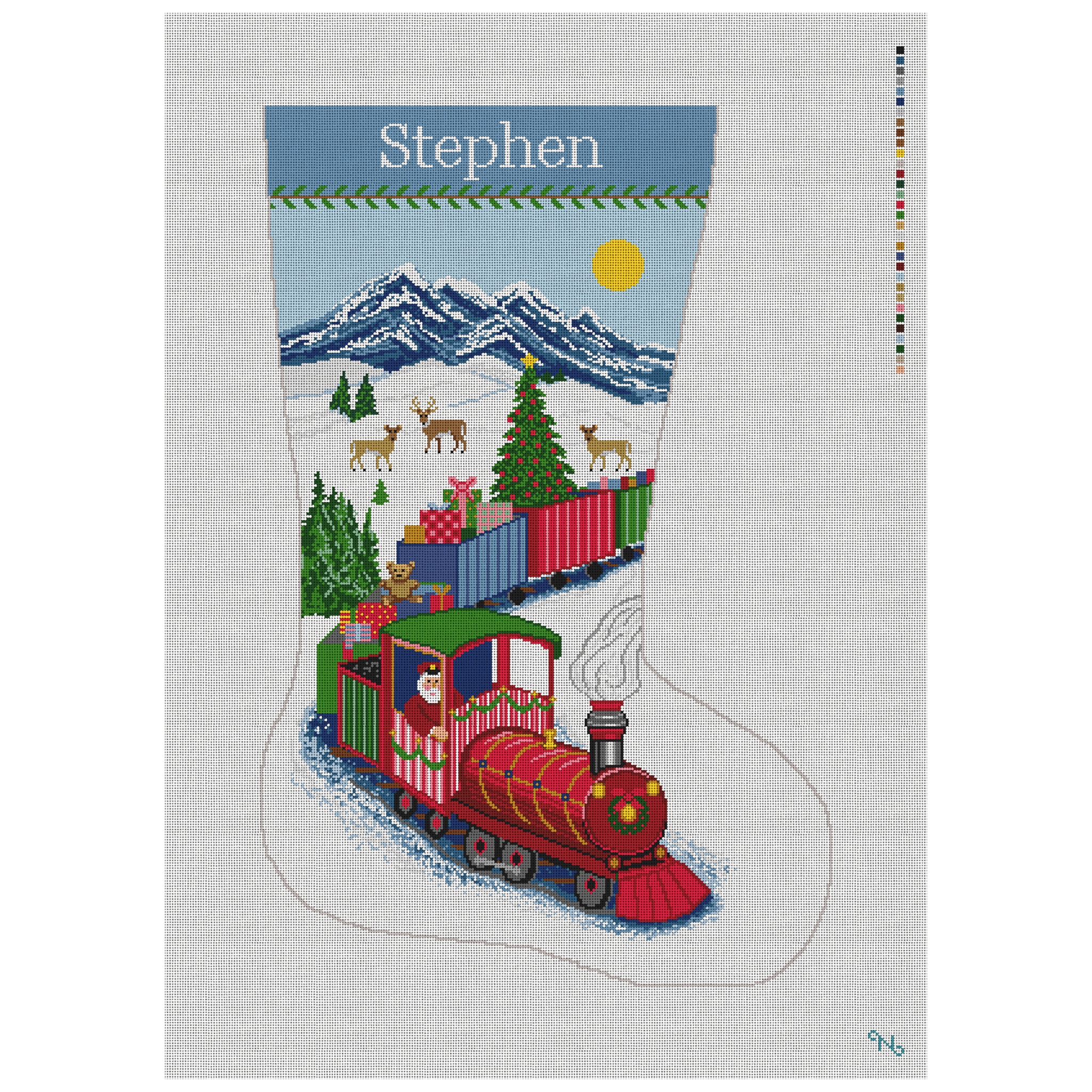 Northern Express Stocking Needlepoint Kit