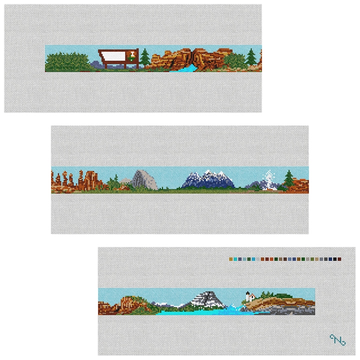 Custom Needlepoint Kit Stitched Preview