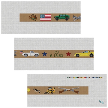 Custom Needlepoint Belt Kit Canvas