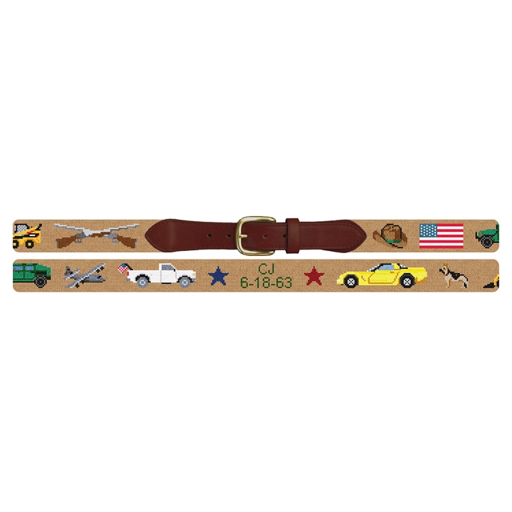 Custom Needlepoint Belt Preview