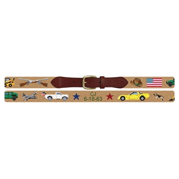 Custom Needlepoint Belt Preview