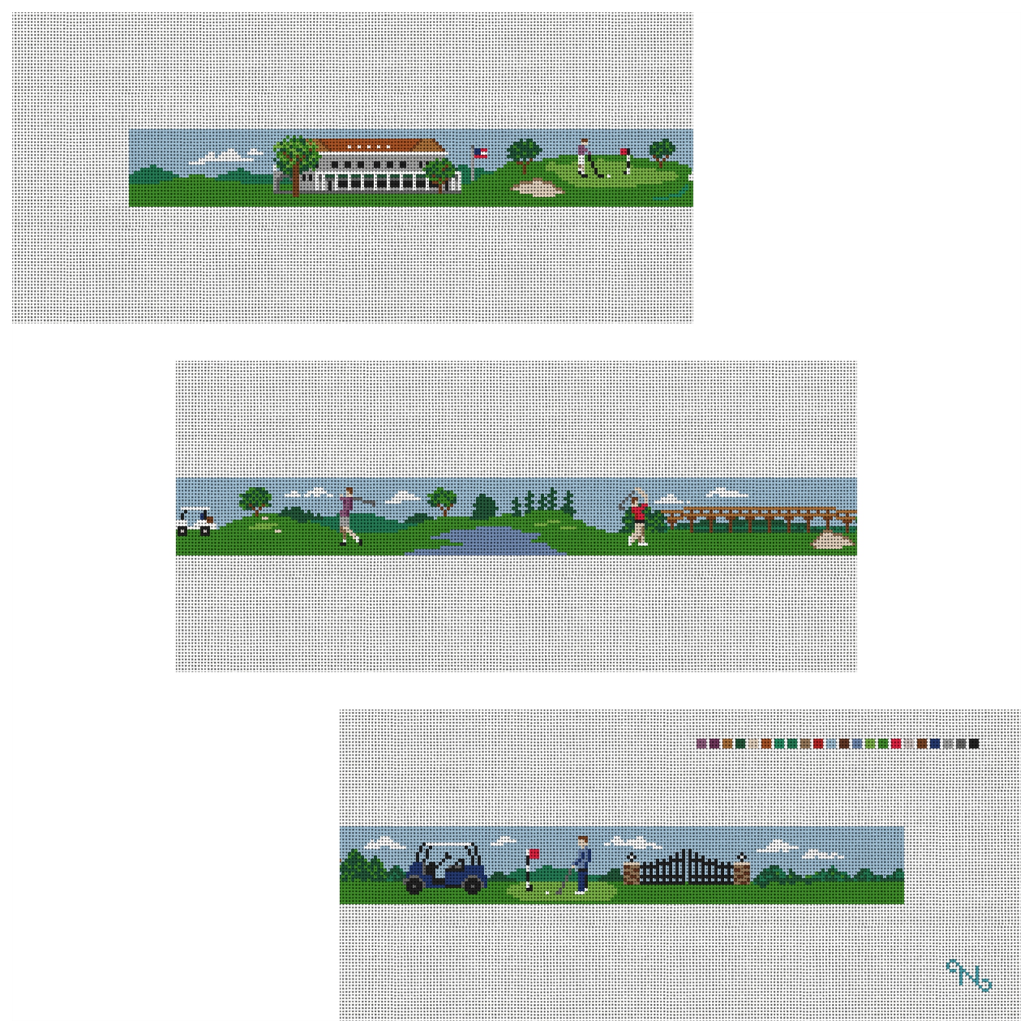 Custom Needlepoint Belt Kit Canvas