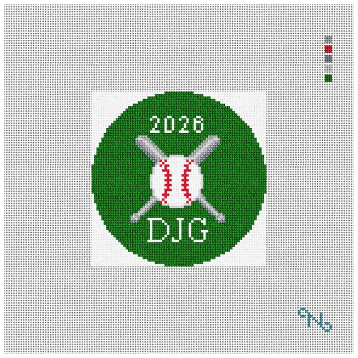 Custom Needlepoint Kit Stitched Preview