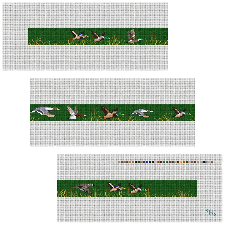 Custom Needlepoint Kit Stitched Preview