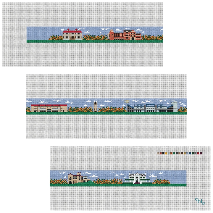 Custom Needlepoint Kit Stitched Preview