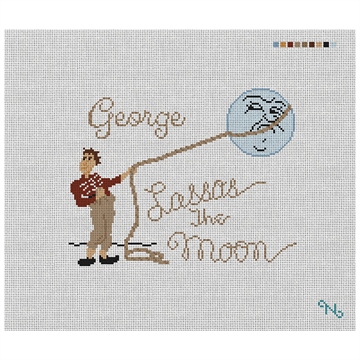 Custom Needlepoint Pillow Kit Canvas