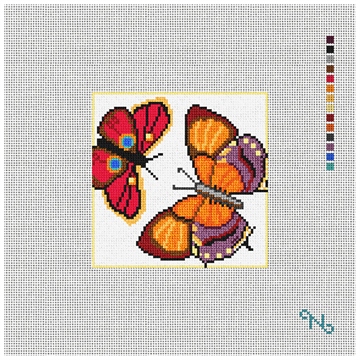 Custom Needlepoint Kit Stitched Preview