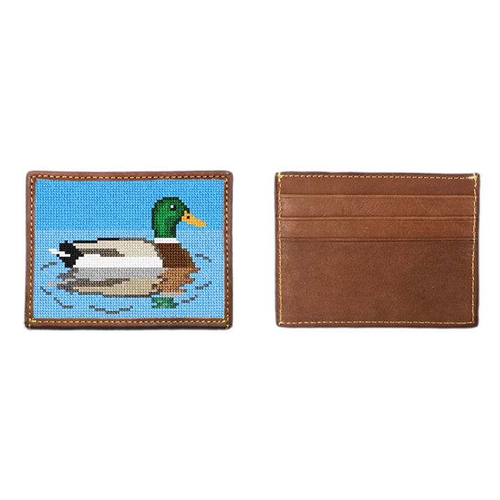  Mallard Needlepoint Card Wallet