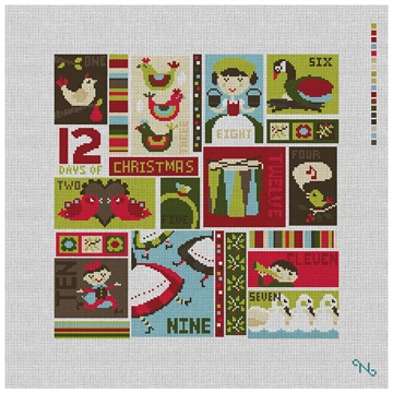 12 Days of Christmas Needlepoint Kit