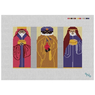 3D Three Wisemen Nativity Needlepoint Kit