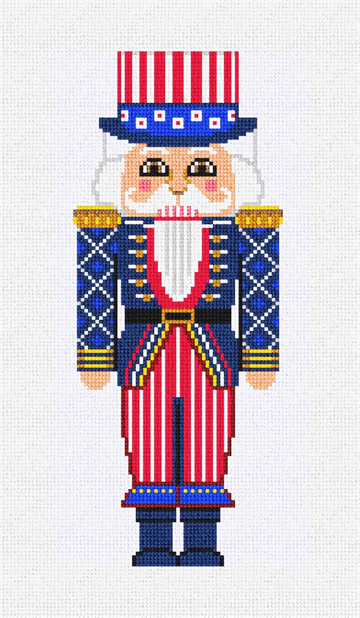 4th of July Nutcracker Needlepoint Kit