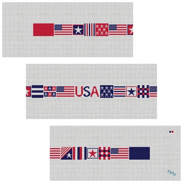 4th of July Patchwork Needlepoint Belt Kit
