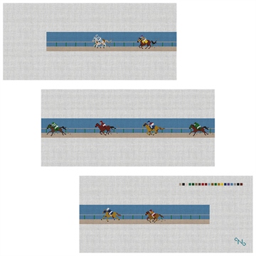 A Day At The Horse Races Needlepoint Belt Kit
