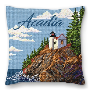 Acadia National Park Needlepoint Pillow