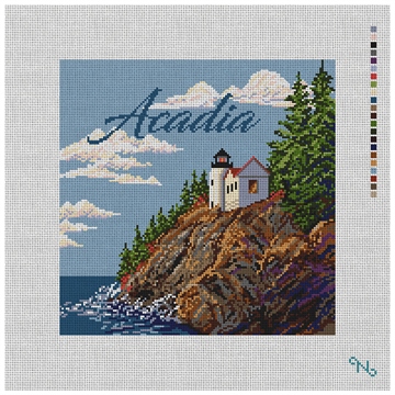 Acadia National Park Needlepoint Pillow Kit