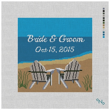 Adirondack Beach Ring Bearer Needlepoint Kit