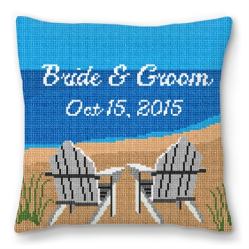 Adirondack Ring Bearer Needlepoint Pillow 