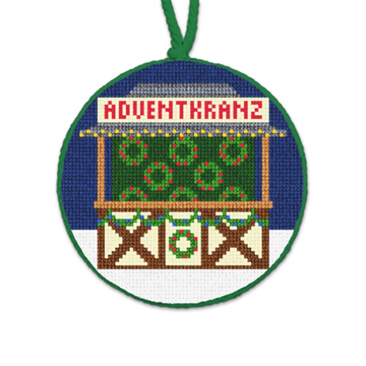 Advent Wreaths Needlepoint Ornament 