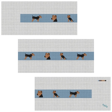 Airedale Terrier Needlepoint Belt Kit
