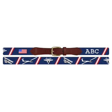 Airplane Needlepoint Belt