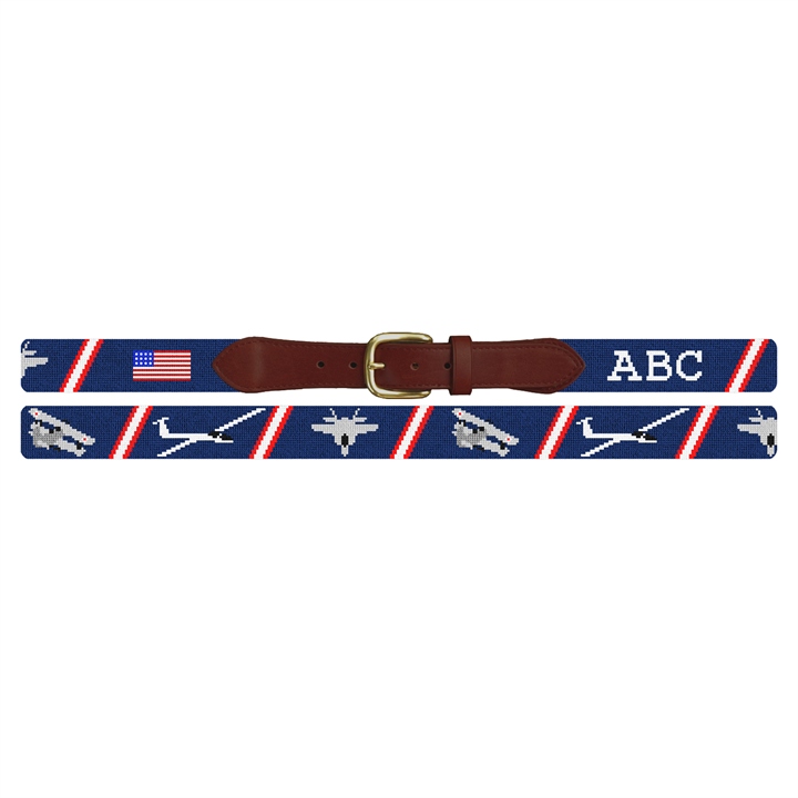 Airplane Needlepoint Belt