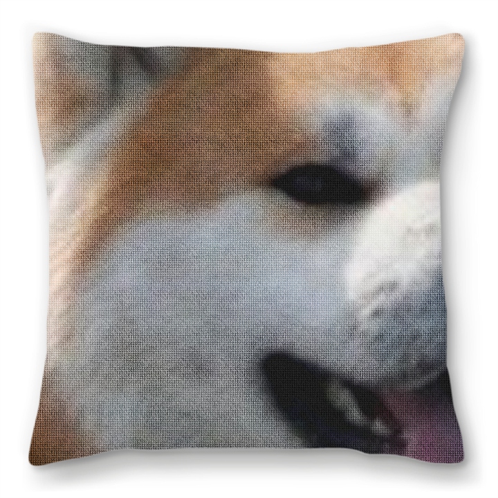 Akita Dog Needlepoint Pillow 