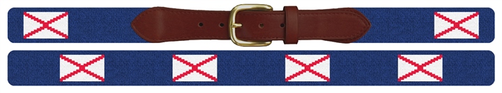 Alabama Flag Needlepoint Belt