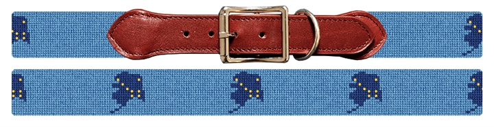 Alaska State Needlepoint Dog Collar
