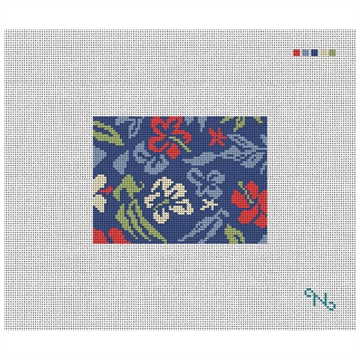 Aloha Hibiscus Needlepoint Card Wallet Kit