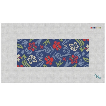 Aloha Hibiscus Needlepoint Wallet Kit