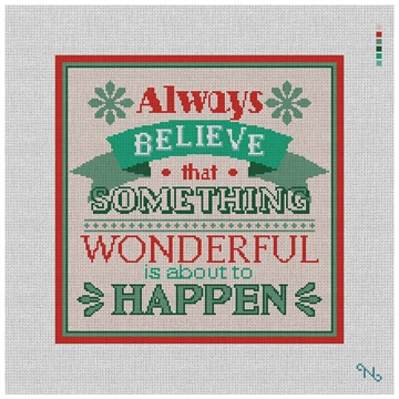 Always Believe Needlepoint Pillow Kit