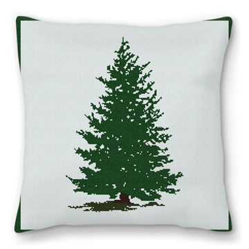 Always Evergreen Needlepoint Pillow