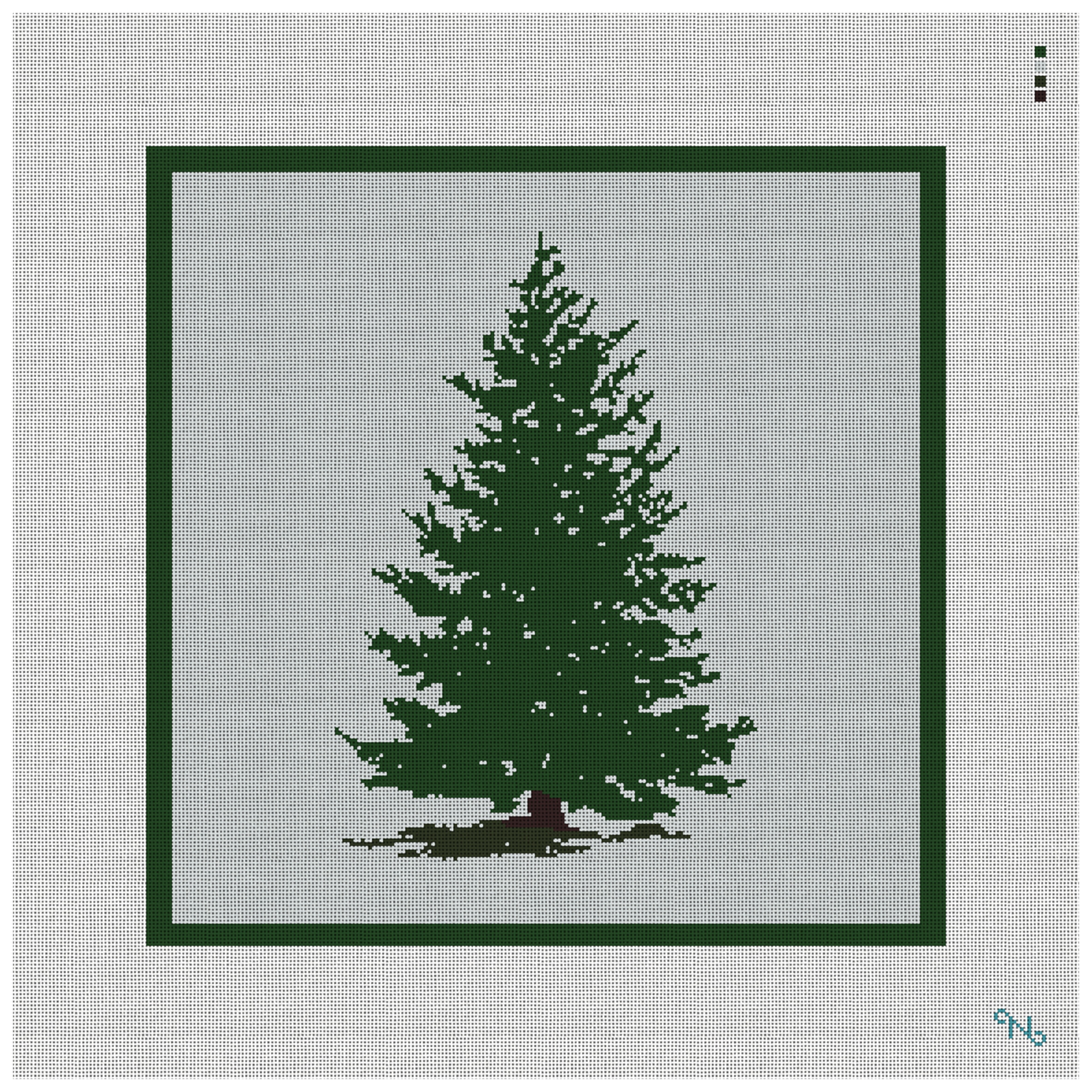 Always Evergreen Needlepoint Pillow Kit