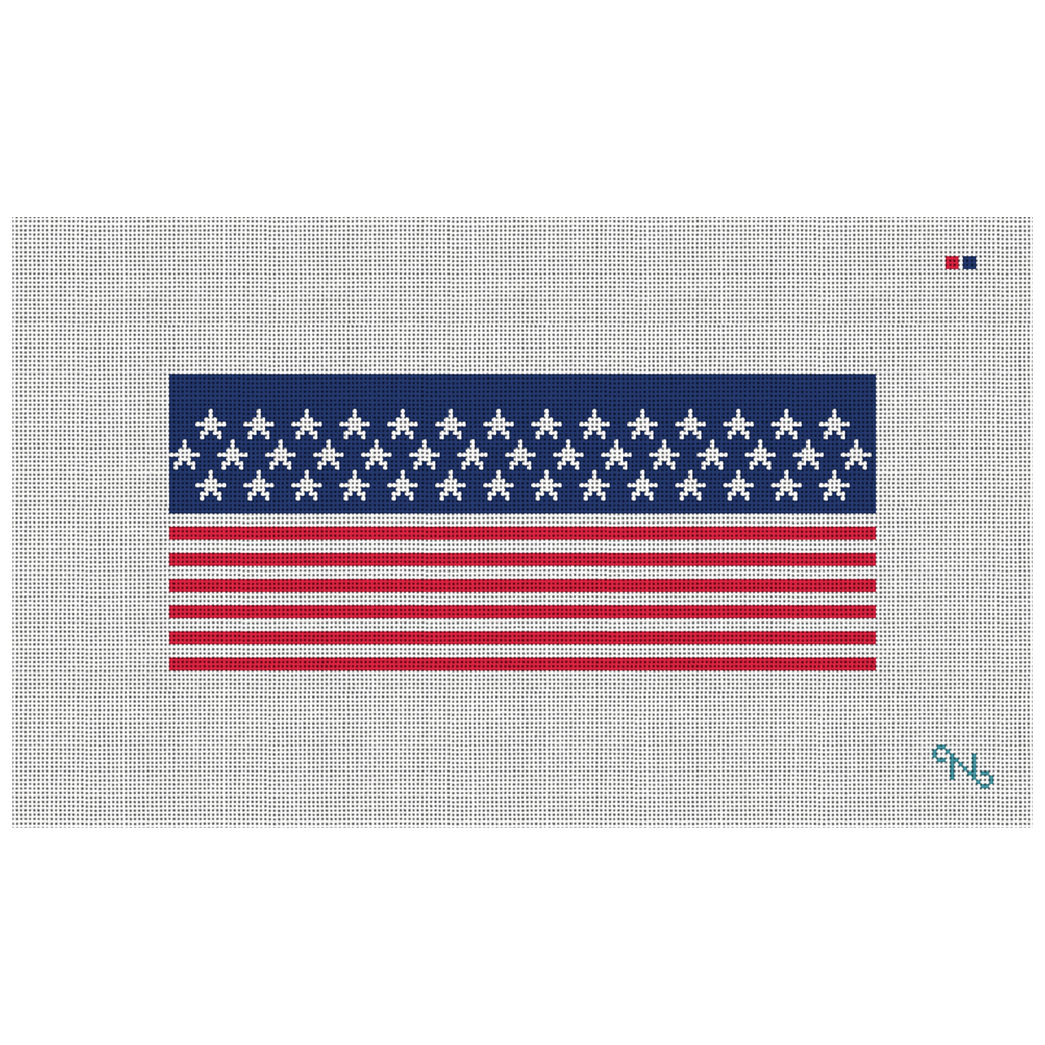 American Flag Needlepoint Flask Kit