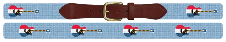 American Guitars Needlepoint Belt