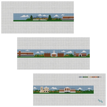Amherst MA Landscape Needlepoint Belt Kit